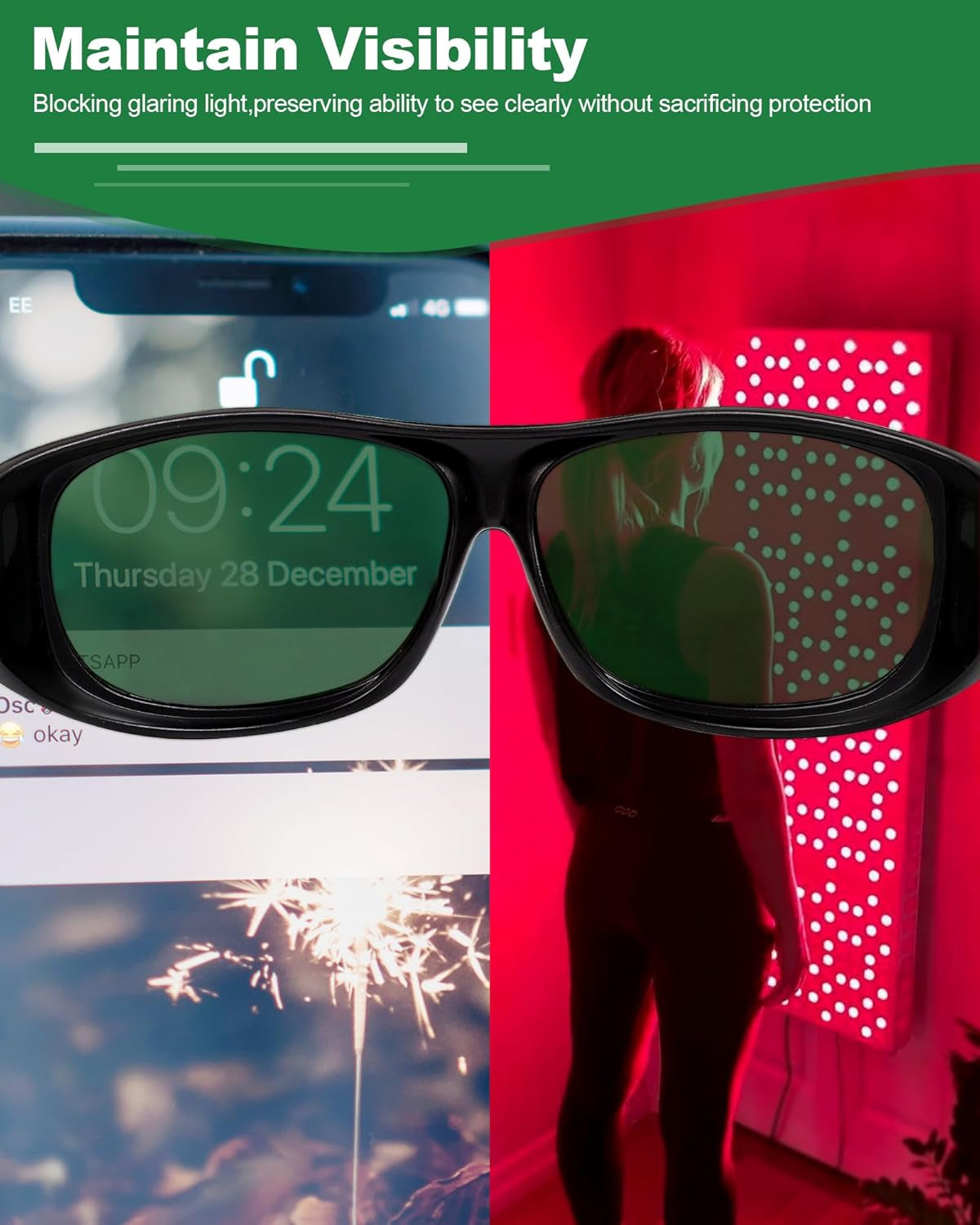 Superior Eye Protection for Infrared & LED Light Sessions