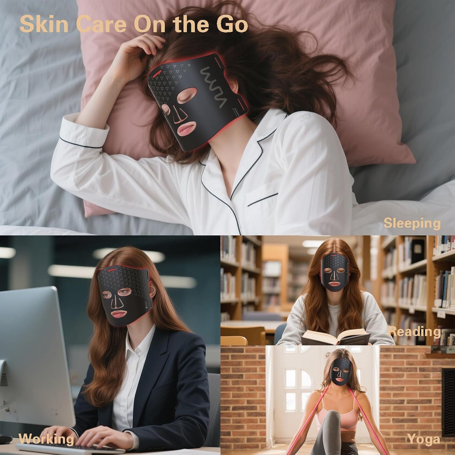 Pro Rejuvenating LED Mask – Red & Infrared Light Therapy for Firm, Radiant, Wrinkle-Free Skin