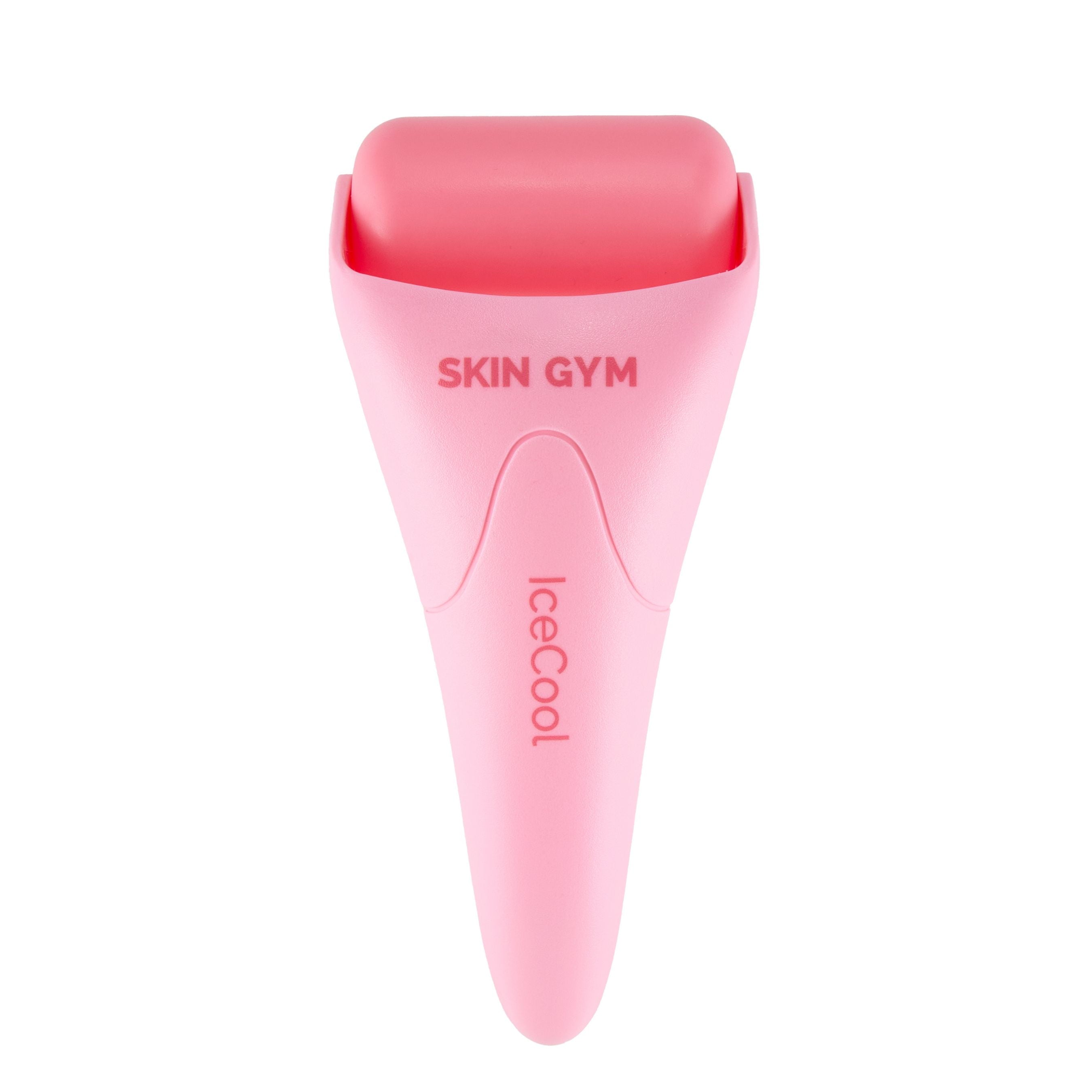 Pink Cool Cryogel Ice Roller for De-Puffing and Soothing Skin, Reduces Redness and Calms Irritation with Cryo-Therapy and Facial Massage