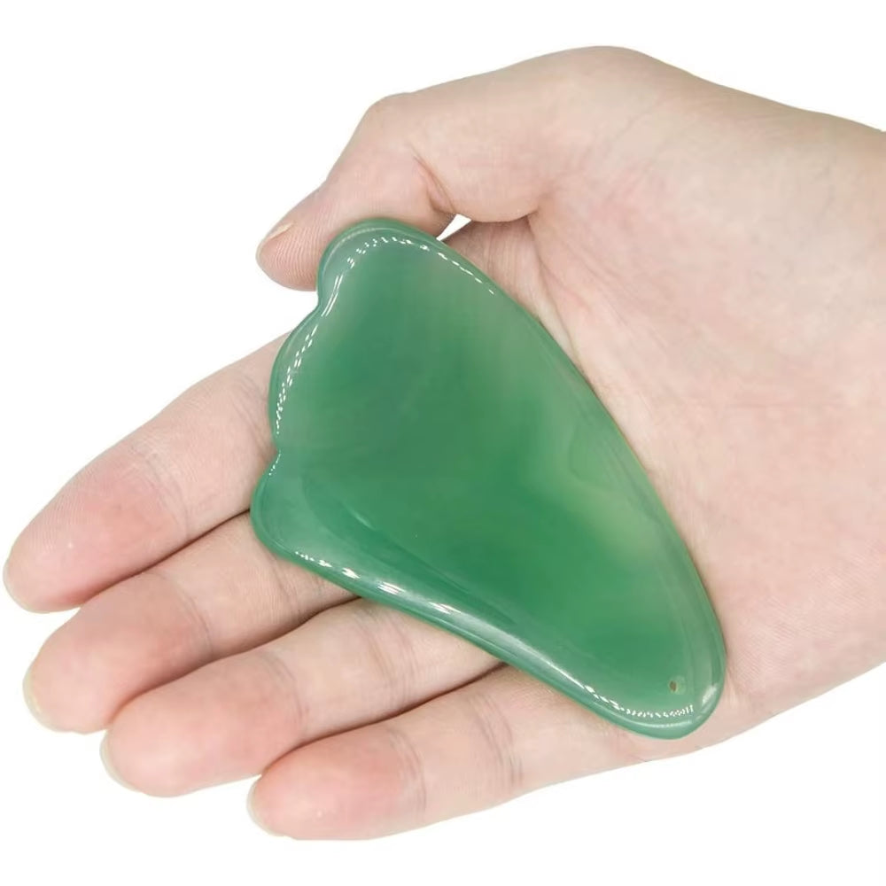 Natural Jade Gua Sha Scraping Massage Tool Guasha Board,Great Tools for SPA Acupuncture Therapy Trigger Point Treatment-Hot Sale